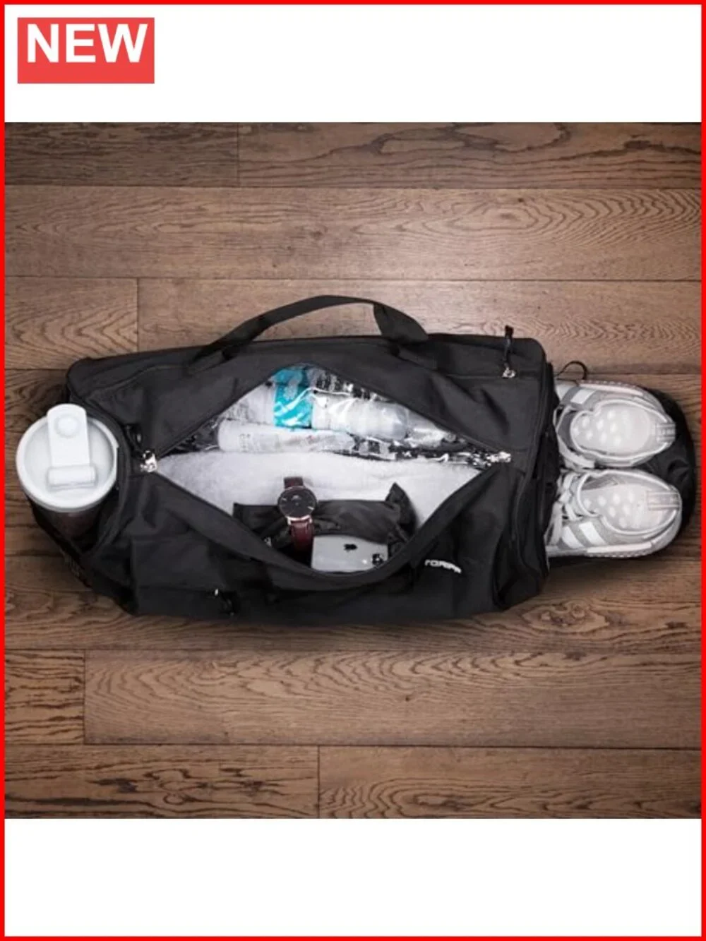 Duffle Bag for Men & Women with Shoe & Wet Compartment, Travel Sports Gym